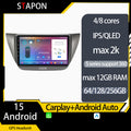 STAPON 9inch for mitsubishi lancer 2006-2010 android16 64 128 256GB 2k QLED IPS OCTA CORE voice command DSP 4G LTE carplay android auto 360camera car stereo android HEADUNIT plug play WiFi Bluetooth GPS