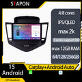 STAPON 9inch for Chevrolet Cruze 2009-2013 android16 64 128 256GB QLED IPS voice command carplay android auto OCTA CORE DSP 4G lte 360camera car stereo android HEADUNIT plug play