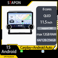 STAPON 11.5inch 64GB 128GB for toyota land cruiser 2016-2020 android16 1920x1200p 2k screen carplay android auto 8CORE support 360camera car android headunit stereo 4g WiFi Bluetooth 5.0 GPS am FM rear view S115