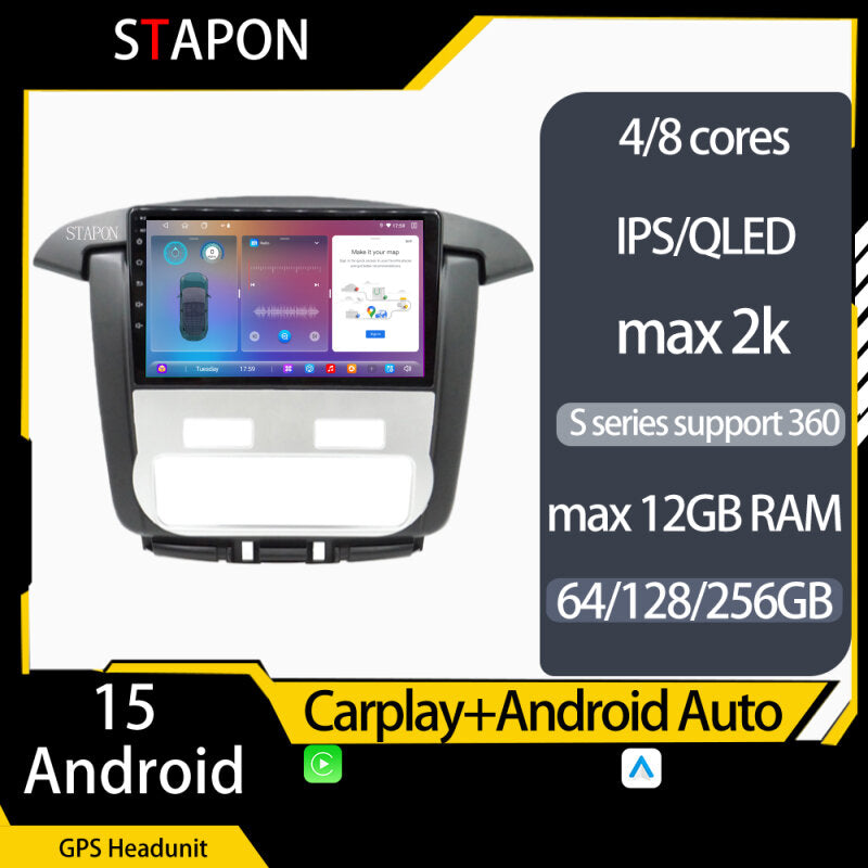 STAPON 9inch for toyota innova 2012-2015 android16 64 128 256GB 2k QLED IPS voice command OCTA CORE carplay android auto DSP 4G LTE 360camera dashcam car stereo android head unit plug play AUTO WiFi GPS automatic