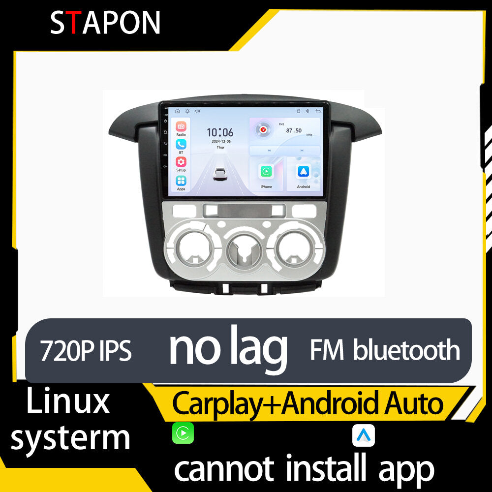 STAPON 9inch for innova 2011-2015 linux mp5 with carplay android auto fm 1280x720p ips screen mirror link touch screen steering control L5