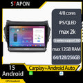 STAPON 9inch for Hyundai santafe ix45 2013-2018 android16 64 128 256GB QLED IPS carplay android auto OCTA CORE DSP 4G lte 360camera dashcam car stereo android HEAD UNIT plug play WiFi Bluetooth GPS rear view