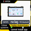 STAPON 9inch for toyota prado 2004-2008 linux mp5 with carplay android auto fm 1280x720p ips screen mirror link touch screen steering control L5