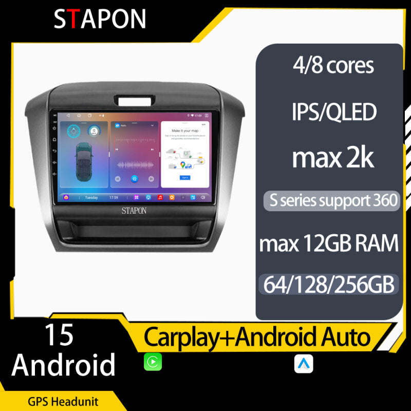 STAPON 9inch android headunit for honda freed 2016-2024 android16 64 128 256GB QLED IPS carplay android auto OCTA CORE DSP 4G LTE 360camera car stereo navigation plug play GPS Bluetooth