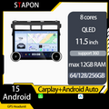 STAPON 11.5inch 64GB 128GB for toyota vios 2008-2013 android16 1920x1200p 2k screen carplay android auto 8CORE support 360camera car android headunit stereo 4g WiFi Bluetooth 5.0 GPS am FM rear view S115