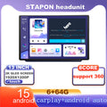 STAPON 13inch 6+64G for honda mobilio brio android16 1920x1200p 2k screen carplay android auto OCTA CORE support 360camera car android headunit car android stereo WiFi Bluetooth 5.0 GPS FM rear view S133