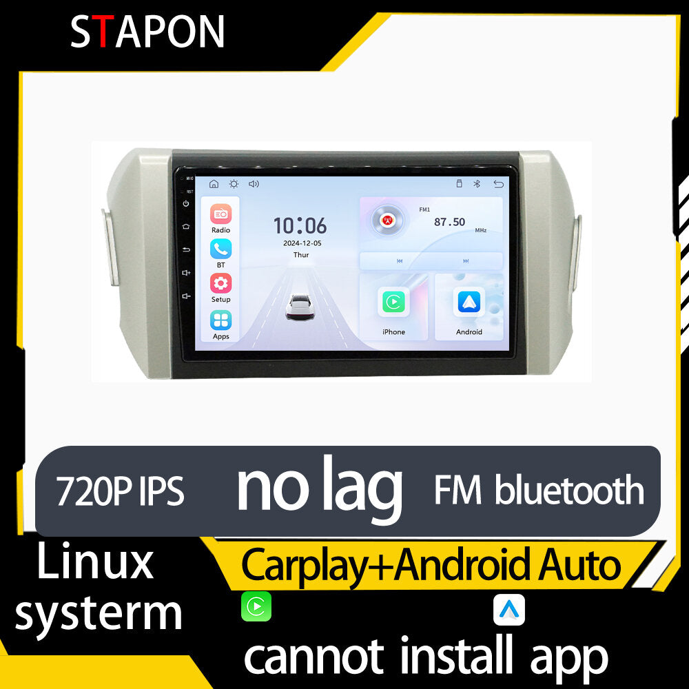 STAPON 9inch for toyota innvoa 2016-2024 linux mp5 with carplay android auto fm 1280x720p ips screen mirror link touch screen steering control L5
