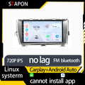 STAPON 9inch for toyota prius 2005-2012 linux mp5 with carplay android auto fm 1280x720p ips screen mirror link touch screen steering control L5