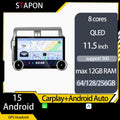 STAPON 11.5inch 64GB 128GB for toyota land cruiser prado 2013-2017 android16 1920x1200p 2k screen carplay android auto 8CORE support 360camera car android headunit stereo 4g WiFi Bluetooth 5.0 GPS am FM rear view S115