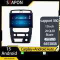 STAPON 13inch 64GB 128GB for jimny 2009-2018 android16 1920x1200p 2k screen carplay android auto OCTA CORE support 360camera car android headunit car android stereo WiFi Bluetooth 5.0 GPS FM rear view S133