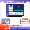 STAPON 13inch 6+64G for honda civic 2012-2015 android16 1920x1200p 2k screen carplay android auto OCTA CORE support 360camera car android headunit car android stereo WiFi Bluetooth 5.0 GPS FM rear view S133
