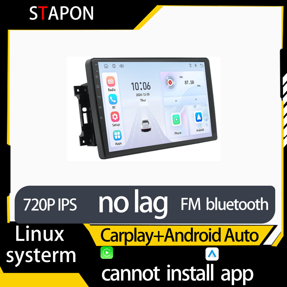 STAPON 10inch for jeep wrangler 2011-2018linux mp5 with carplay android auto fm 1280x720p ips screen mirror link touch screen steering control L5