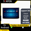 STAPON 13inch 64GB 128GB for ertiga 2018-2020 android16 1920x1200p 2k screen carplay android auto OCTA CORE support 360camera car android headunit car android stereo WiFi Bluetooth 5.0 GPS FM rear view S133