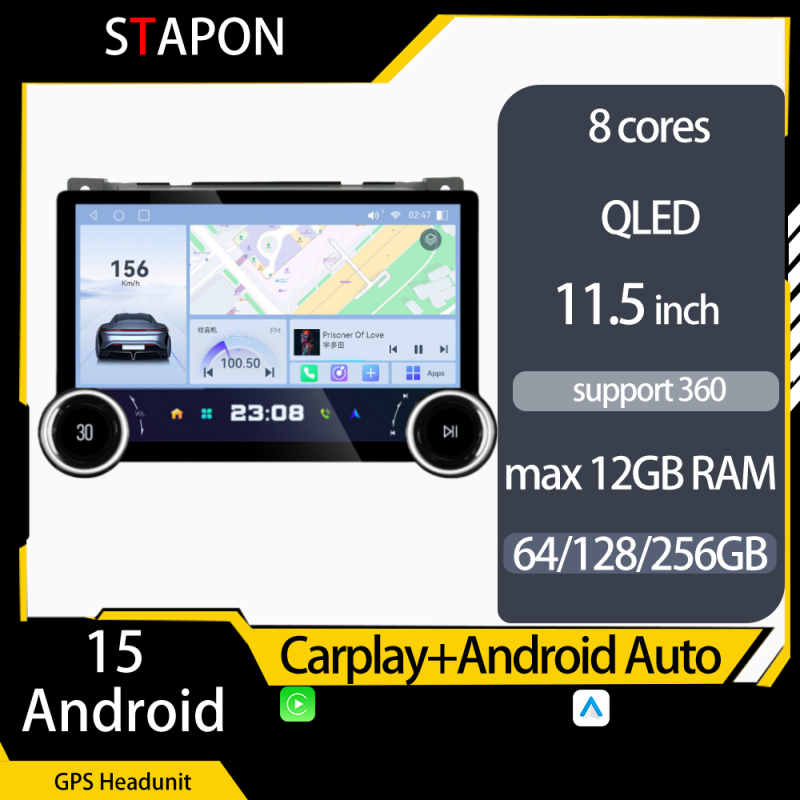 STAPON 11.5inch 64GB 128GB for celerio 2010-2017 android16 1920x1200p 2k screen carplay android auto OCTA CORE support 360camera car android headunit car android stereo WiFi Bluetooth 5.0 GPS FM rear view S115