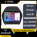STAPON 9inch for Hyundai ix35 TUCSON 2009-2015 Android16 64 128 256GB QLED IPS carplay android auto OCTA CORE DSP 4G LTE 360camera dashcam car stereo navigation head unit plug and play with GPS Bluetooth