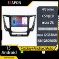 STAPON 9inch for Mitsubishi montero 2016-2019 android16 32 64 128 256GB 2k QLED IPS carplay android auto OCTA CORE DSP 4G LTE 360camera DASHCAM car stereo android head unit plug play navigation GPS Bluetooth