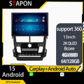 STAPON 13inch 64GB 128GB for vios yaris auto 2019-2021 android16 1920x1200p 2k screen carplay android auto OCTA CORE support 360camera car android headunit car android stereo WiFi Bluetooth 5.0 GPS FM rear view S133
