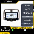 STAPON 10.5inch 4+32GB for toyota prado 2010-2013 android16 carplay android auto 2.5D qled 1k SCREEN quad CORE car android head unit stereo WiFi Bluetooth GPS FM rear view S105