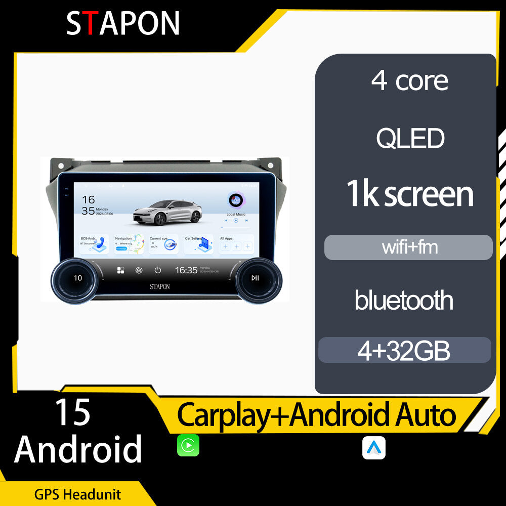STAPON 10.5inch 4+32GB for suzuki alto CELERIO 2010-2017 android16 carplay android auto 2.5D qled 1k SCREEN quad CORE car android head unit stereo WiFi Bluetooth GPS FM rear view S105