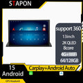 STAPON 13inch 64GB 128GB for Mazda3 2014-2018 android16 1920x1200p 2k screen carplay android auto OCTA CORE support 360camera car android headunit car android stereo WiFi Bluetooth 5.0 GPS FM rear view S133