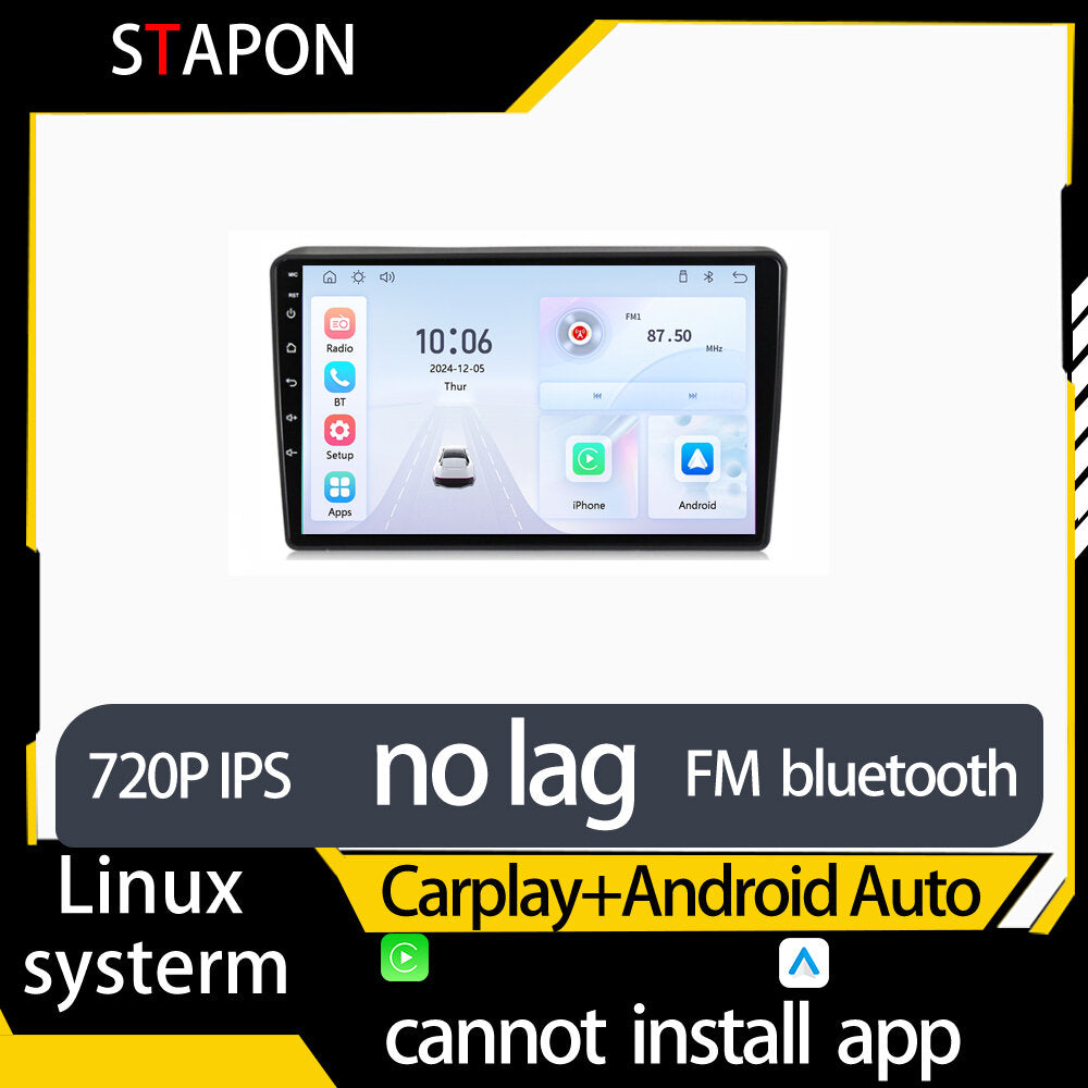 STAPON 9inch for hyundai starex 2005-2015 linux mp5 with carplay android auto fm 1280x720p ips screen mirror link touch screen steering control L5