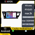 STAPON 10inch for Toyota COROLLA altis 2014-2016 64 128 256GB android16 2k QLED IPS carplay android auto OCTA CORE DSP 4G 360camera dashcam car stereo android HEAD UNIT plug play MP5 player WiFi Bluetooth GPS FM AM rear view