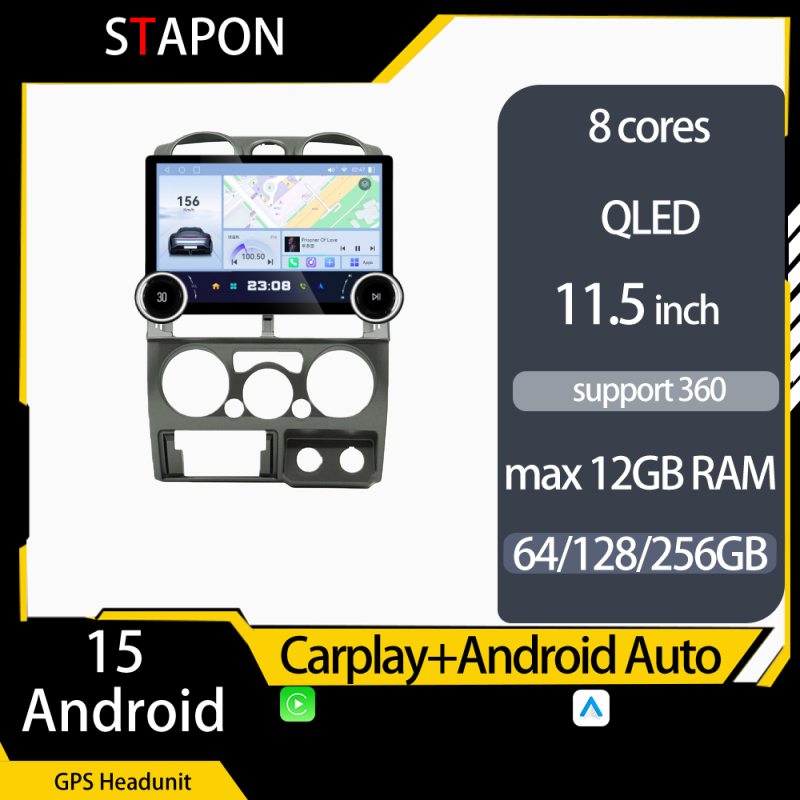 STAPON 11.5inch 64GB 128GB for isuzu dmax 2008-2011 android16 1920x1200p 2k screen carplay android auto 8CORE support 360camera car android headunit stereo 4g WiFi Bluetooth 5.0 GPS am FM rear view S115