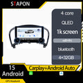 STAPON 10.5inch 4+32GB for nissan juke android16 carplay android auto 2.5D qled 1k SCREEN quad CORE car android head unit stereo WiFi Bluetooth GPS FM rear view S105