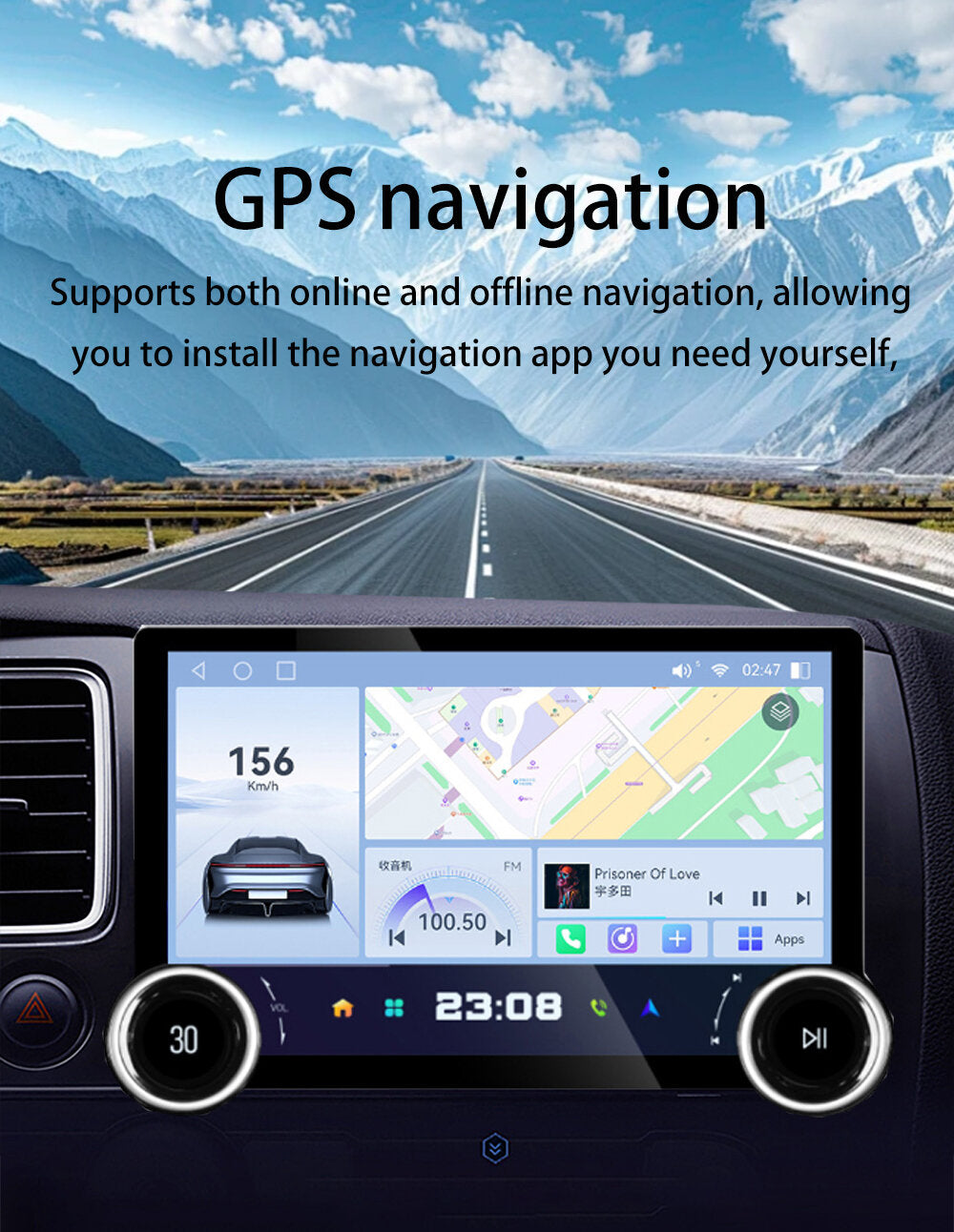 STAPON 11.5inch 64GB 128GB for toyota land cruiser prado 2013-2017 android16 1920x1200p 2k screen carplay android auto 8CORE support 360camera car android headunit stereo 4g WiFi Bluetooth 5.0 GPS am FM rear view S115