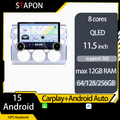 STAPON 11.5inch 64GB 128GB for TOYOTA FJ android16 1920x1200p 2k screen carplay android auto 8CORE support 360camera car android headunit stereo 4g WiFi Bluetooth 5.0 GPS am FM rear view S115