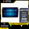 STAPON 13inch 64GB 128GB for ML GL W164 X164 2005-2013 android16 1920x1200p 2k screen carplay android auto OCTA CORE support 360camera car android headunit car android stereo WiFi Bluetooth 5.0 GPS FM rear view S133