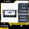 STAPON 10.5inch 4+32GB for toyota camry 2006-2011 android16 carplay android auto 2.5D qled 1k SCREEN quad CORE car android head unit stereo WiFi Bluetooth GPS FM rear view S105