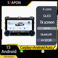 STAPON 10.5inch 4+32GB for toyota prado 2004-2008 android16 carplay android auto 2.5D qled 1k SCREEN quad CORE car android head unit stereo WiFi Bluetooth GPS FM rear view S105