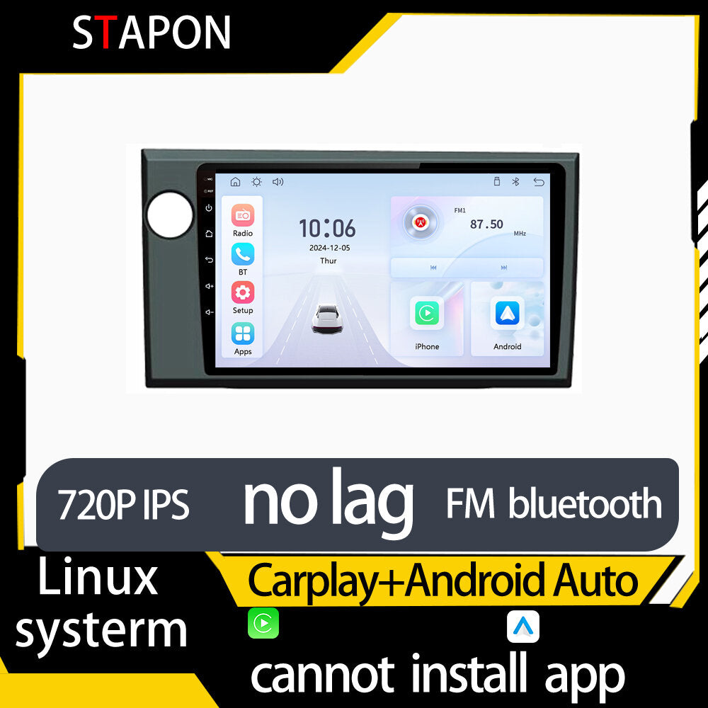 STAPON 9inch for honda brv linux mp5 with carplay android auto fm 1280x720p ips screen mirror link touch screen steering control L5