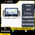 STAPON 11.5inch 64GB 128GB for nissan xtrail 2002-2005 android16 2k 1920x1200p screen carplay android auto 2.5D qled SCREEN quad CORE car android headunit car android stereo WiFi Bluetooth 5.0 GPS FM rear view S132