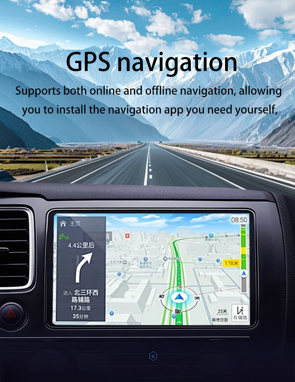 STAPON 13inch 64GB 128GB for grand vitara 2015-2018 android16 2k 1920x1200p screen carplay android auto 2.5D qled SCREEN quad CORE car android headunit car android stereo WiFi Bluetooth 5.0 GPS FM rear view S132