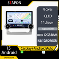 STAPON 11.5inch 64GB 128GB for ford focus android16 1920x1200p 2k screen carplay android auto 8CORE support 360camera car android headunit stereo 4g WiFi Bluetooth 5.0 GPS am FM rear view S115