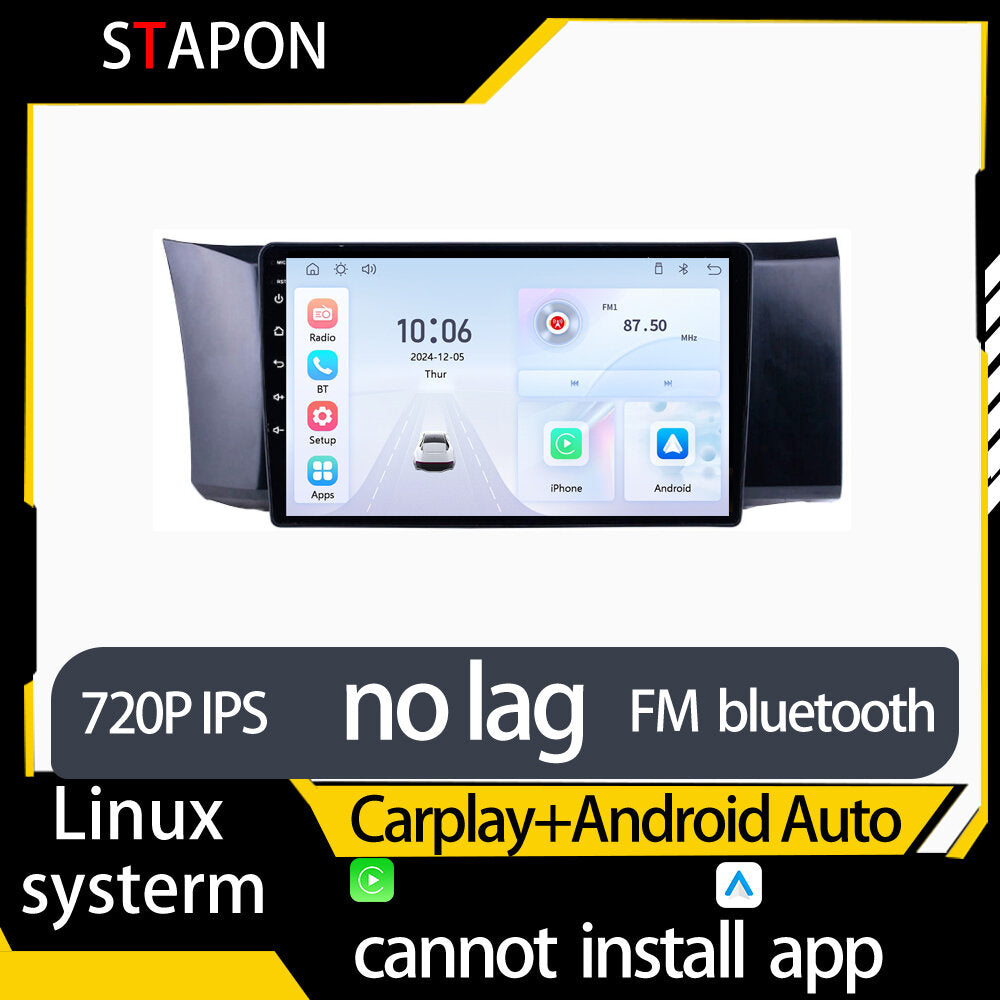 STAPON 9inch for toyota 86 linux mp5 with carplay android auto fm 1280x720p ips screen mirror link touch screen steering control L5