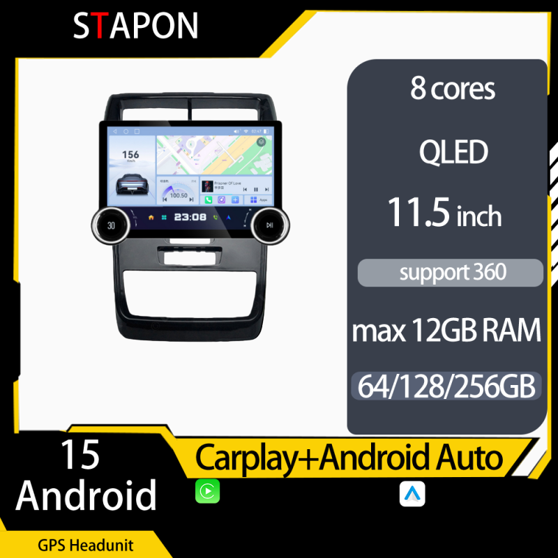 STAPON 11.5inch 64GB 128GB for toyota avanza 2019-2022 android16 1920x1200p 2k screen carplay android auto 8CORE support 360camera car android headunit stereo 4g WiFi Bluetooth 5.0 GPS am FM rear view S115