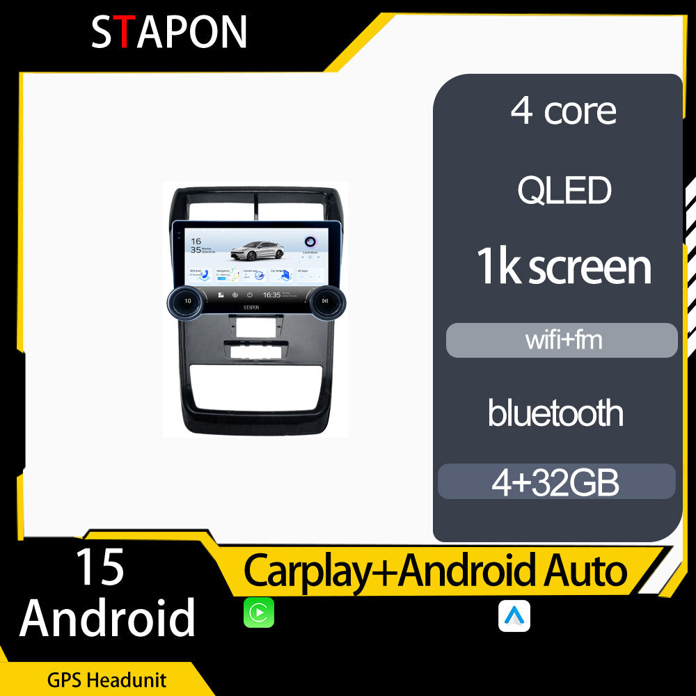 STAPON 10.5inch 4+32GB for toyota avanza 2019-2022 android16 carplay android auto 2.5D qled 1k SCREEN quad CORE car android head unit stereo WiFi Bluetooth GPS FM rear view S105