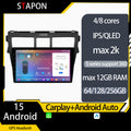 STAPON 9inch for Toyota  vios 2008-2012 android16 64 128 256GB 2k QLED IPS voice command carplay android auto OCTA CORE DSP 4G LTE 360camera dashcam car stereo android HEAD UNIT plug play multimedia player WiFi Bluetooth GPS