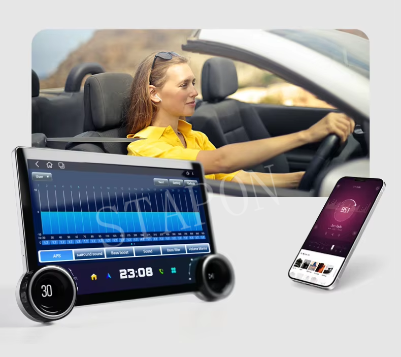 STAPON 10.5inch 4+32GB for hyundai starex 2017-2021 android16 carplay android auto 2.5D qled 1k SCREEN quad CORE car android head unit stereo WiFi Bluetooth GPS FM rear view S105