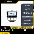 STAPON 10.5inch 4+32GB for honda city 2008-2013 android16 carplay android auto 2.5D qled 1k SCREEN quad CORE car android head unit stereo WiFi Bluetooth GPS FM rear view S105