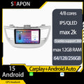STAPON 9inch for Hyundai Tucson 2016-2018 android16 64 128 256GB QLED IPS carplay android auto OCTA CORE DSP 4G lte 360camera dashcam car stereo navigation HEAD UNIT plug play WiFi Bluetooth GPS rear view