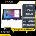 STAPON 9inch for kia picanto 2018-2022 64 128 256GB android16 2k QLED OCTA CORE voice command DSP 4G lte carplay android auto 360camera dashcam car stereo android HEAD UNIT WiFi Bluetooth GPS FM AM