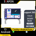 STAPON 13inch 64GB 128GB for toyota camry 2012-2015 android16 1920x1200p 2k screen carplay android auto OCTA CORE support 360camera car android headunit car android stereo WiFi Bluetooth 5.0 GPS FM rear view S133