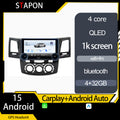 STAPON 10.5inch 4+32GB for fortuner 2005-2015m android16 carplay android auto 2.5D qled 1k SCREEN quad CORE car android head unit stereo WiFi Bluetooth GPS FM rear view S105