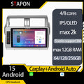 STAPON 10inch for Toyota land cruiser prado 2013-2017 android16 64 128 256GB QLED IPS voice command carplay android auto OCTA CORE DSP 4G 360camera dashcam car stereo android HEAD UNIT plug play WiFi Bluetooth GPS