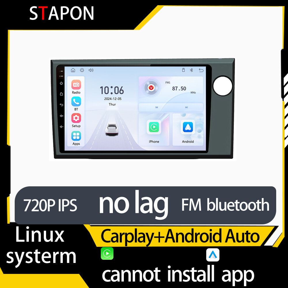 STAPON 9inch for honda brv linux mp5 with carplay android auto fm 1280x720p ips screen mirror link touch screen steering control L5
