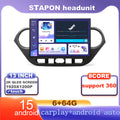 STAPON 13inch 6+64G for hyundai i10 2014-2018 android16 1920x1200p 2k screen carplay android auto OCTA CORE support 360camera car android headunit car android stereo WiFi Bluetooth 5.0 GPS FM rear view S133